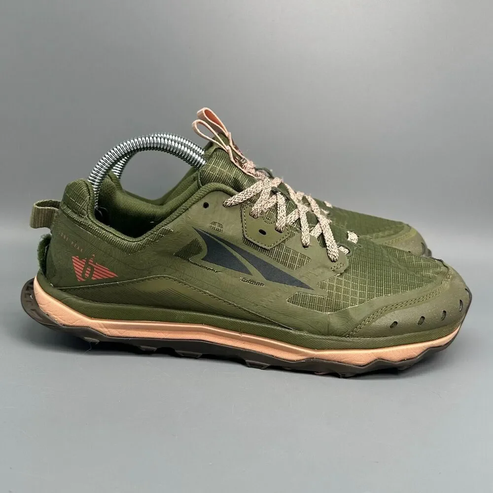 Altra Lone Peak 6 Womens 9.5 Green Athletic Shoes Low Top Trail Running Sneakers